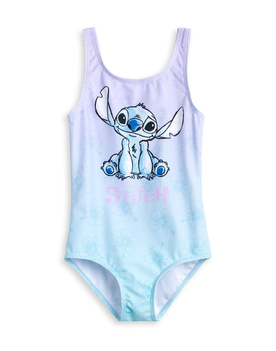 Disney Lilo & Stitch Character Girls Multicoloured 1 Piece Swimming Costume