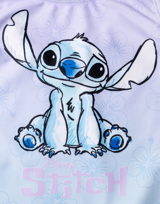 Disney Lilo & Stitch Character Girls Multicoloured 1 Piece Swimming Costume