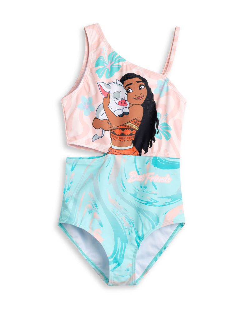 Disney Moana Best Friends Girls Multicoloured 1 Piece Swimming Costume