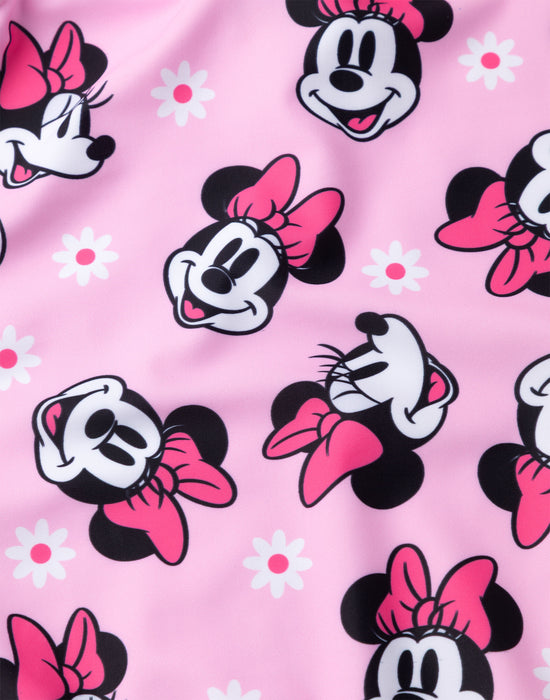 Disney Minnie Mouse Girls Pink 1 Piece Swimming Costume