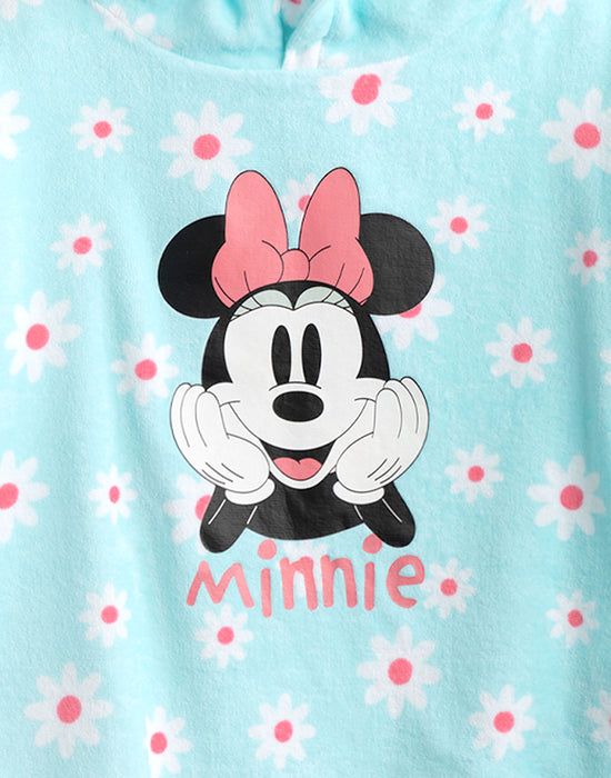 Disney Minnie Mouse Girls Blue 2 Piece Towelling Co-ord
