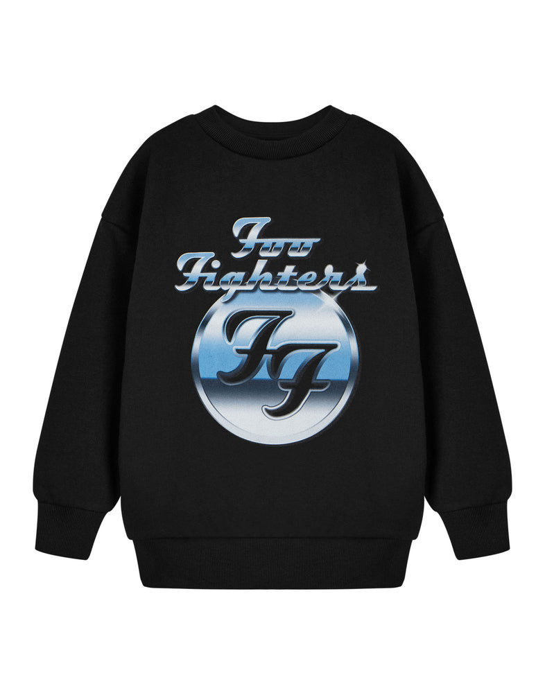 Foo Fighters Metal Shine Kids Unisex Kids Black Sweatshirt