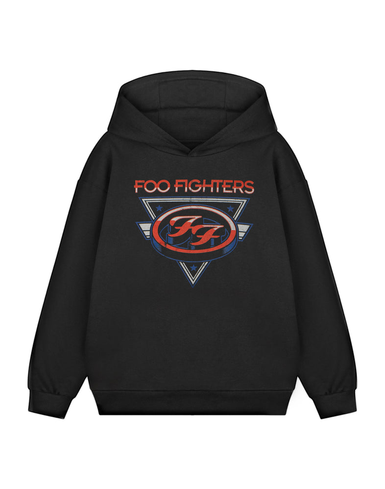 Foo Fighters Triangle Stars Kids Unisex Kids Black Hoodie