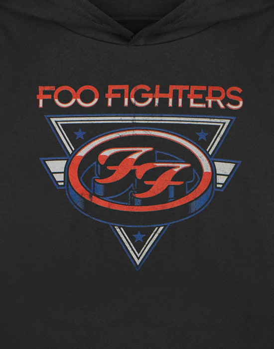Foo Fighters Triangle Stars Kids Unisex Kids Black Hoodie
