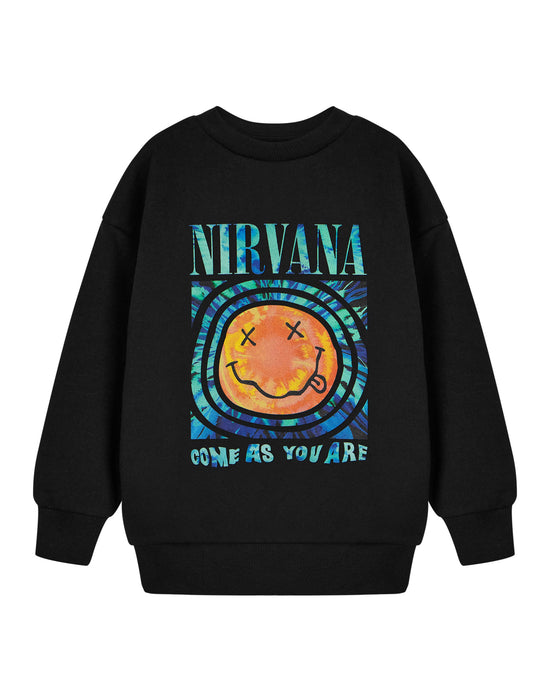 Nirvana Come As You Are Kids Unisex Kids Black Sweatshirt