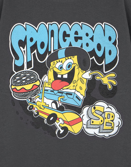 SpongeBob SquarePants Skateboard Boys Grey Sweatshirt