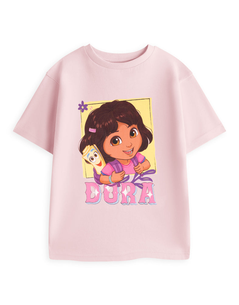 Dora The Explorer Dora Girls Pink Short Sleeved T-Shirt