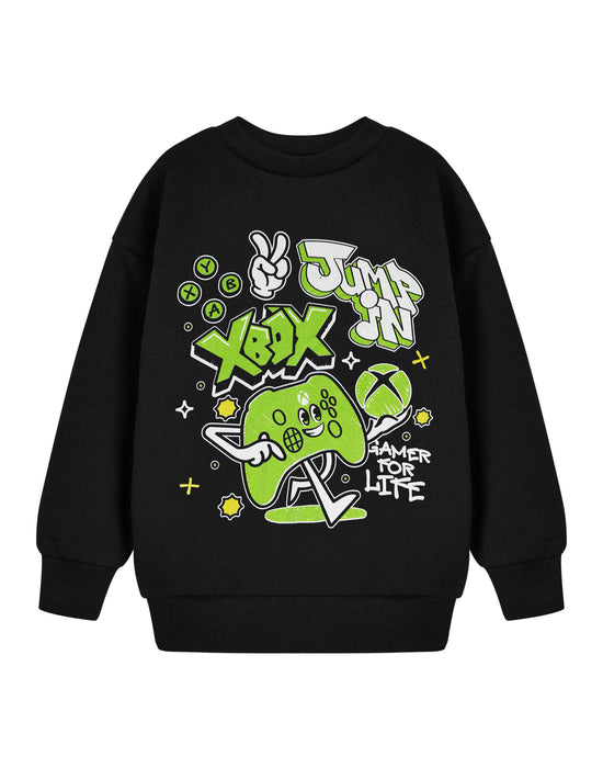 Xbox Jump In Boys Black Sweatshirt