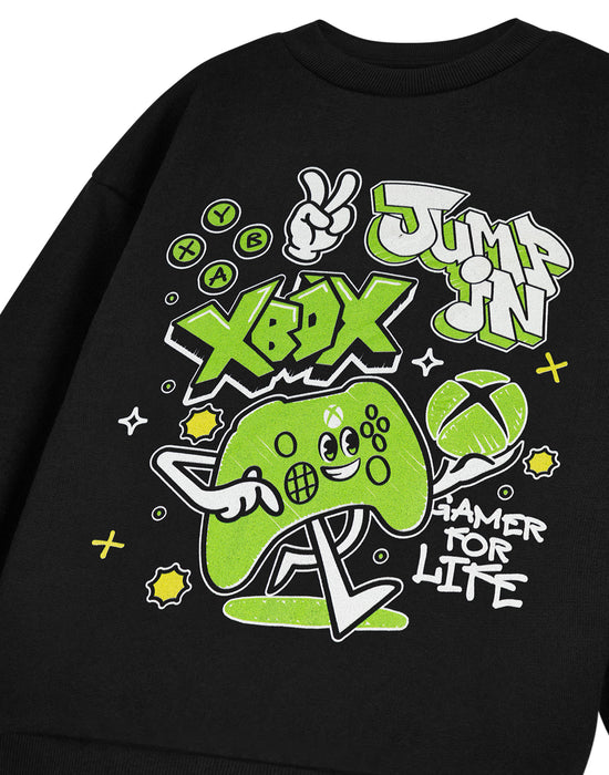Xbox Jump In Boys Black Sweatshirt