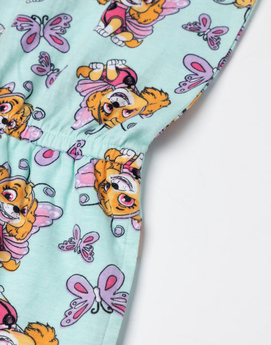 Paw Patrol Skye Girls Blue Sleeveless Playsuit