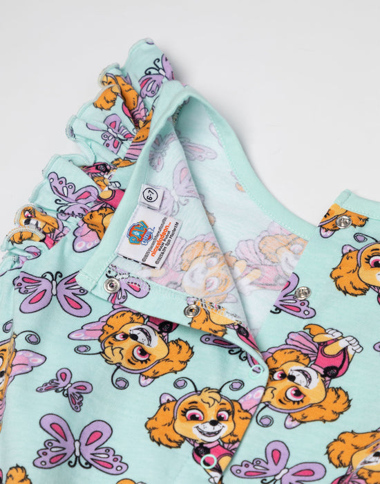 Paw Patrol Skye Girls Blue Sleeveless Playsuit