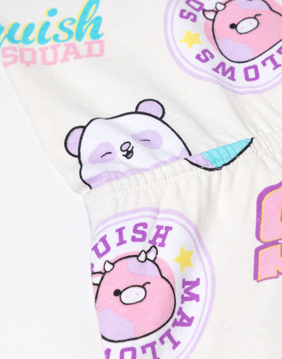 Squishmallows Character AOP Girls Multicoloured Sleeveless Playsuit