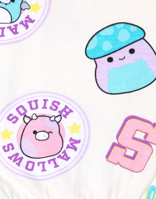 Squishmallows Character AOP Girls Multicoloured Sleeveless Playsuit