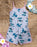 Disney Lilo & Stitch Character AOP Girls Blue Sleeveless Playsuit