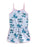 Disney Lilo & Stitch Character AOP Girls Blue Sleeveless Playsuit