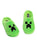 Minecraft Creeper Boys Green Mule Slippers