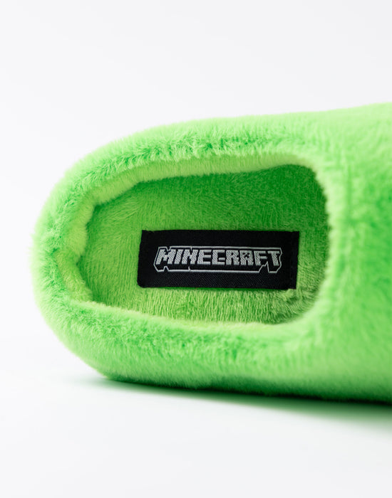 Minecraft Creeper Boys Green Mule Slippers