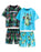 Minecraft Creeper AOP Boys Multicoloured Multi-Pack of 2 Short Sleeve Short Leg Pyjama Set