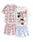 Disney Minnie Multi Character Girls Multicoloured Multi-Pack of 2 Short Sleeve Short Leg Pyjama Set