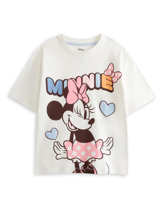 Disney Minnie Multi Character Girls Multicoloured Multi-Pack of 2 Short Sleeve Short Leg Pyjama Set