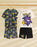 Pokemon Multi Character Boys Multicoloured Multi-Pack of 2 Short Sleeve Short Leg Pyjama Set