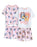 Bluey Multi Character Girls Multicoloured Multi-Pack of 2 Short Sleeve Short Leg Pyjama Set
