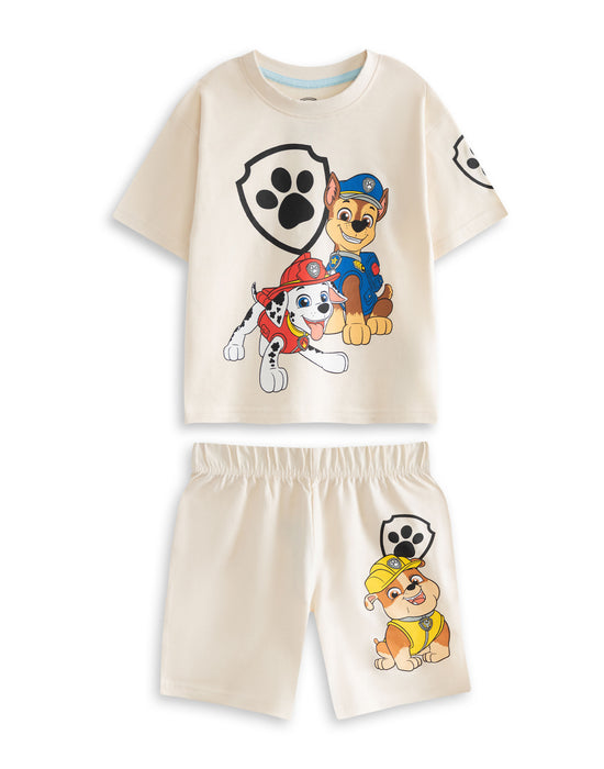 Paw Patrol Boy Pups Boys Multicoloured Multi-Pack of 3 Short Sleeve Short Leg Pyjama Set