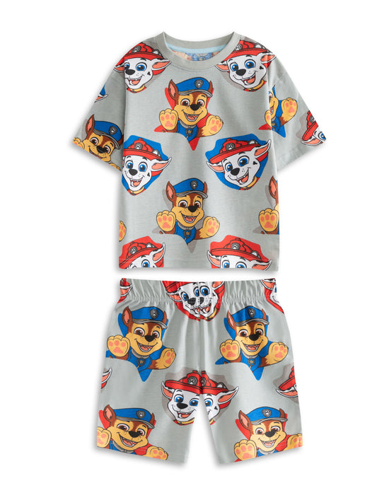Paw Patrol Boy Pups Boys Multicoloured Multi-Pack of 3 Short Sleeve Short Leg Pyjama Set