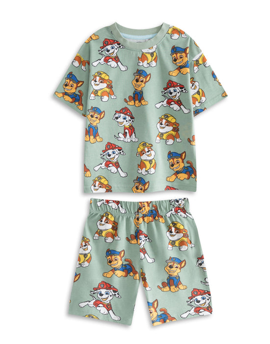 Paw Patrol Boy Pups Boys Multicoloured Multi-Pack of 3 Short Sleeve Short Leg Pyjama Set