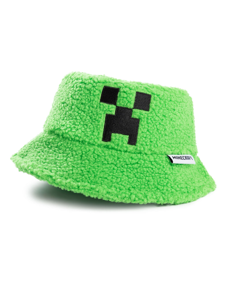 Minecraft Borg Character Boys Green Bucket Hat