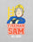 Fireman Sam NO.1 Hero Boys Grey Short Sleeved T-Shirt