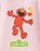 Sesame Street Elmo Hearts Girls Pink Short Sleeved T-Shirt