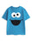 Sesame Street Cookie Monster Unisex Kids Blue Short Sleeved T-Shirt