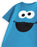 Sesame Street Cookie Monster Unisex Kids Blue Short Sleeved T-Shirt