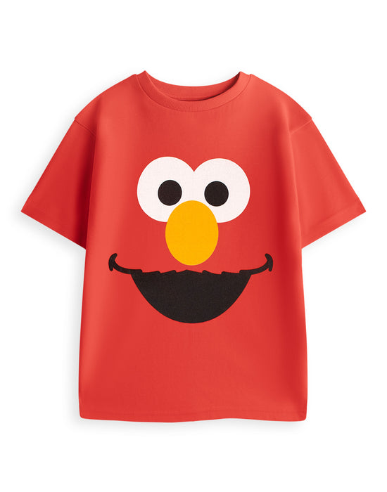 Sesame Street Elmo Unisex Kids Red Short Sleeved T-Shirt