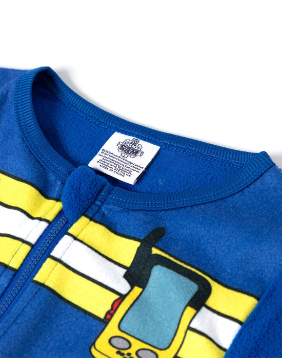 Fireman Sam Fire Suit Uniform Boys Blue Onesie