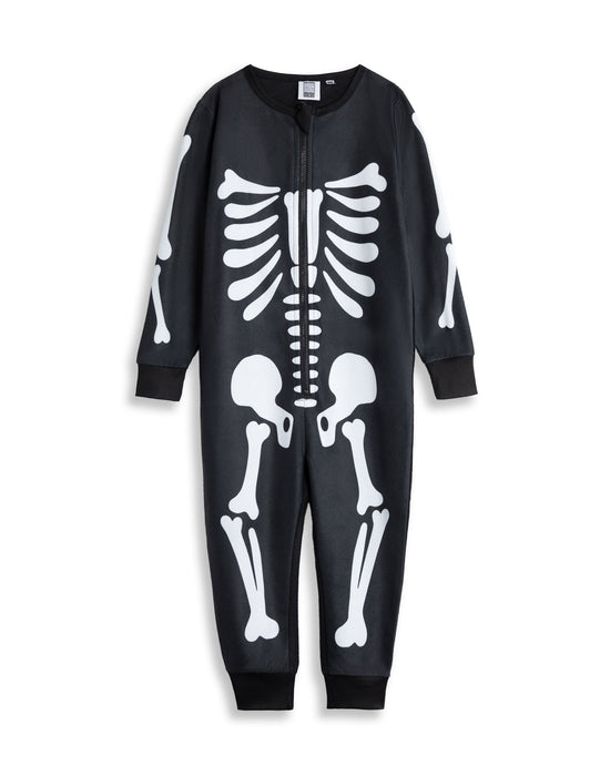 Show Me The Merch Skeleton Unisex Kids Black Onesie