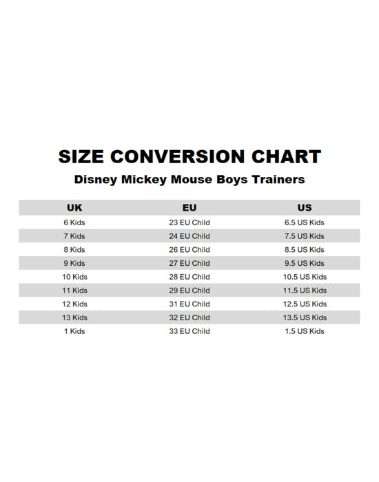 Disney All Over Print Boys White Velcro Trainers