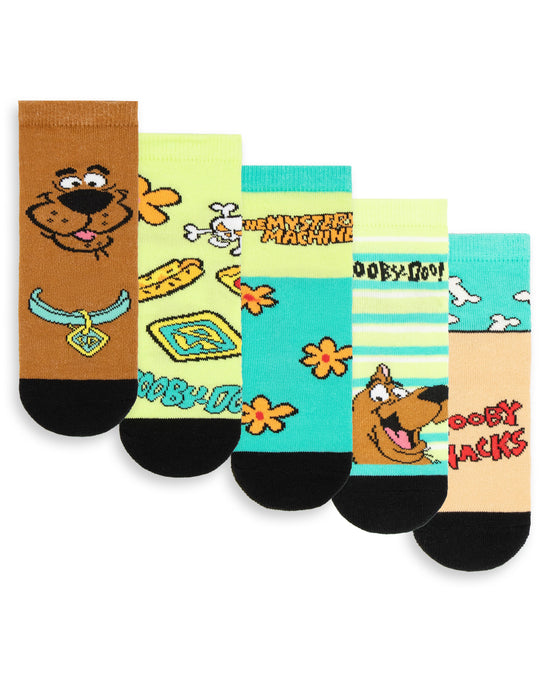 Scooby Doo Character Unisex Kids Multicoloured Calf Socks Set of 5