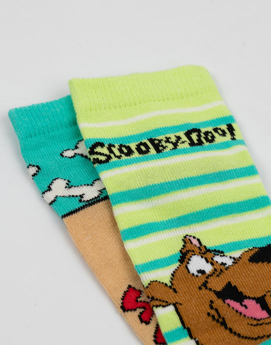 Scooby Doo Character Unisex Kids Multicoloured Calf Socks Set of 5