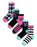 Monster High Skulls and Stripes Girls Multicoloured Calf Socks Set of 5