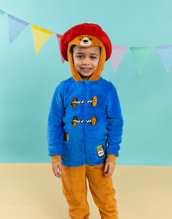 Paddington Bear Character Unisex Kids Blue Onesie