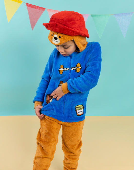Paddington Bear Character Unisex Kids Blue Onesie
