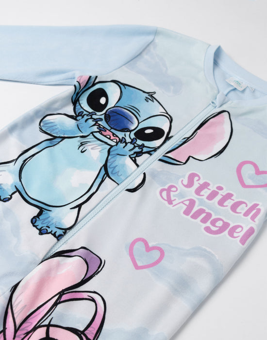 Disney Stitch Girls Blue Onesie