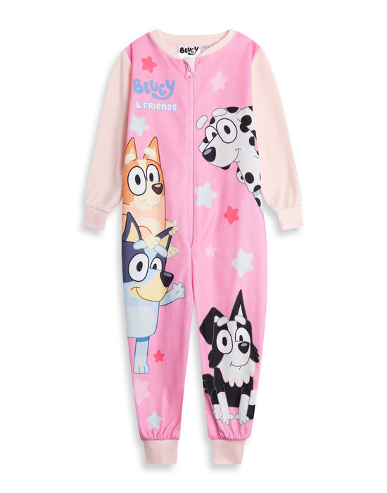 Bluey Character Girls Pink Onesie