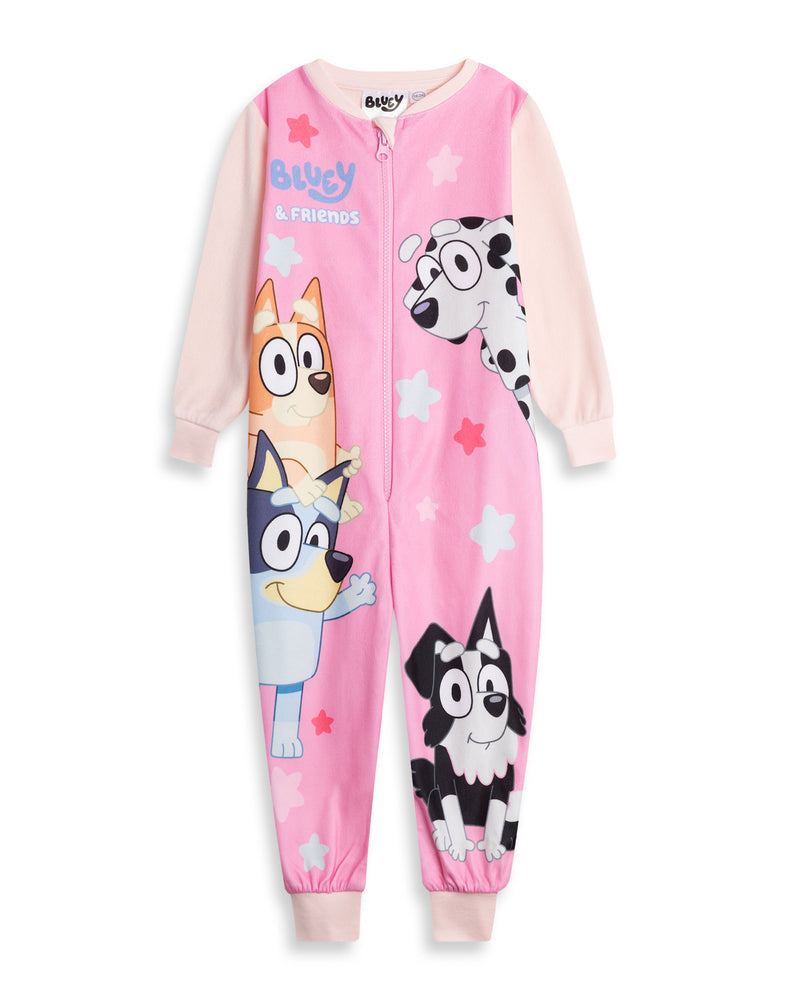 Bluey Character Girls Pink Onesie