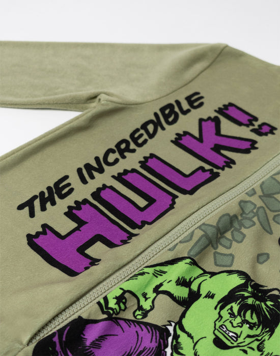 Marvel Hulk Boys Green Onesie