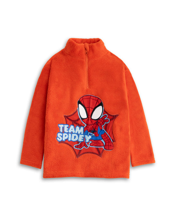 Spiderman Character Boys Blue Long Sleeve Long Leg Pyjama and Jumper 3 Piece Set