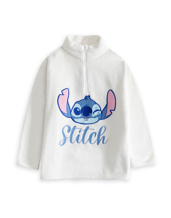 Lilo & Stitch Character Girls Pink Long Sleeve Long Leg Pyjama and Jumper 3 Piece Set