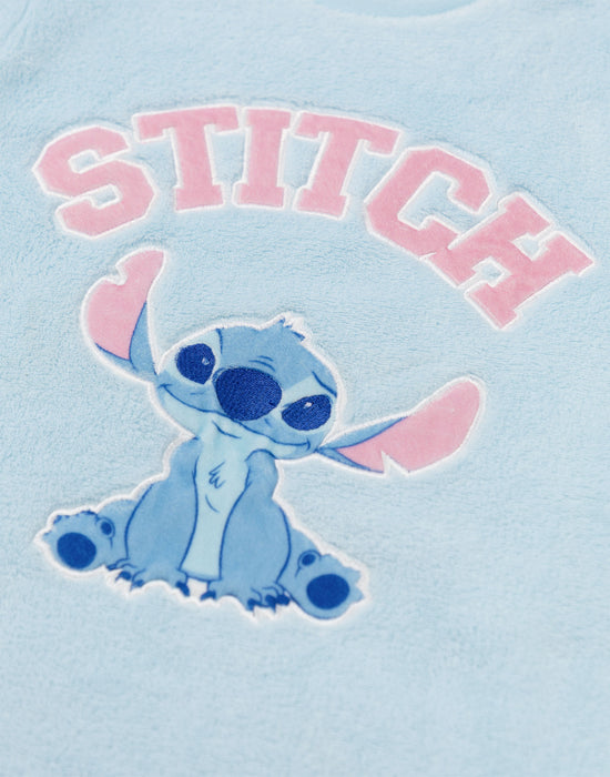 Lilo & Stitch Character Girls Blue Long Sleeve Long Leg Pyjama Set